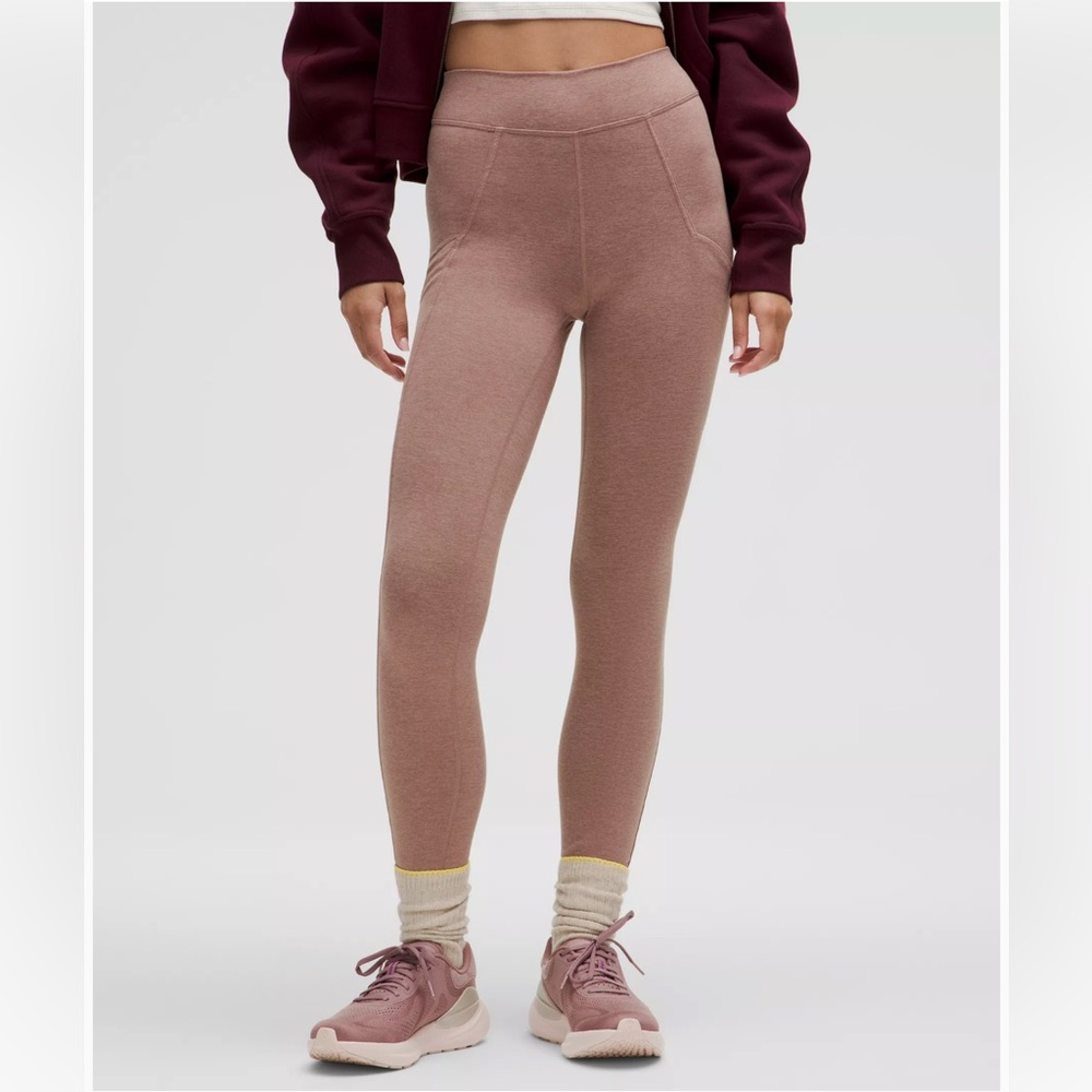 Lululemon soft suedey high rise leggings 25”